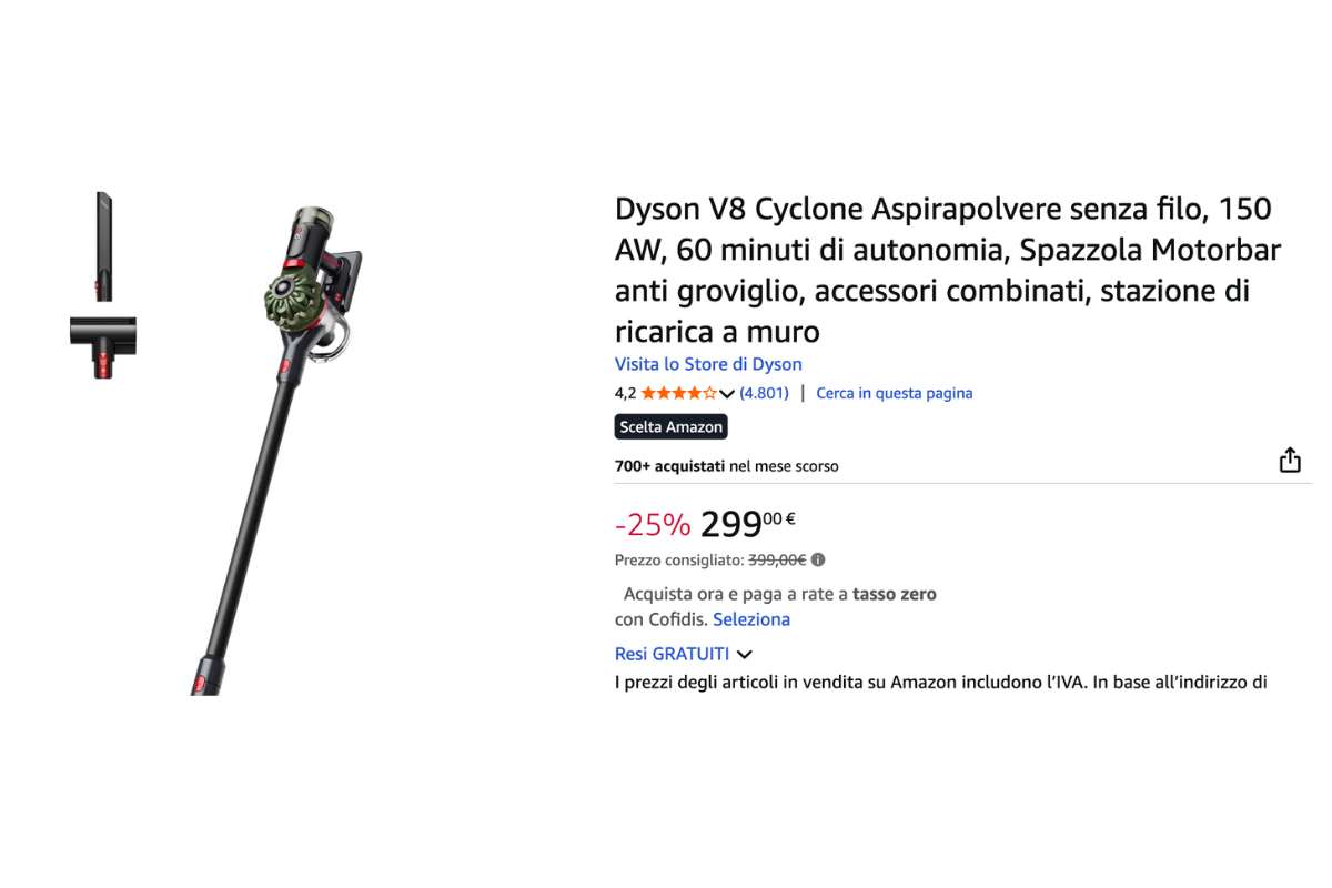 offerta dyson su amazon